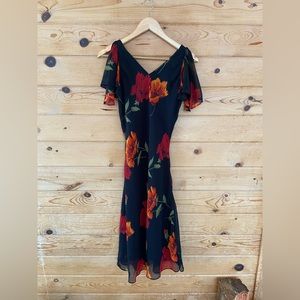 Meadow Lane - Chiffon Floral Vintage Dress